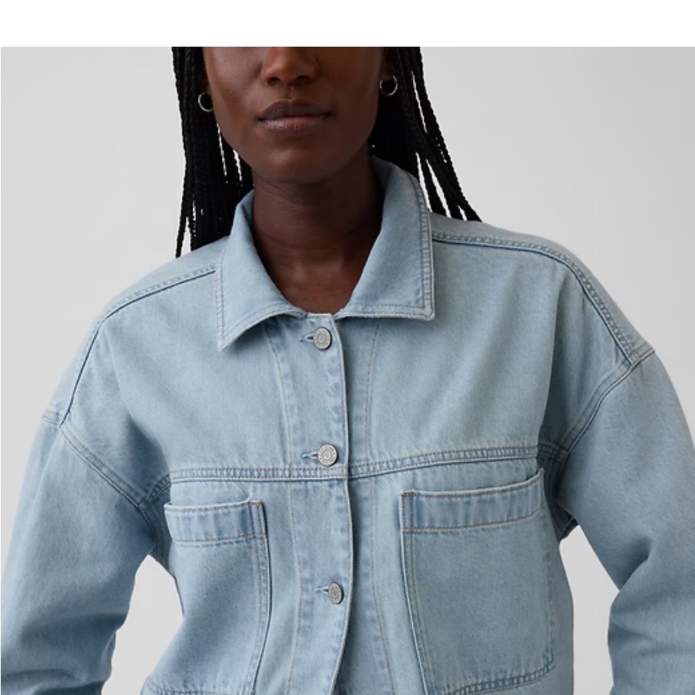 GAP Light Blue Denim Jacket - Picture 4 of 12